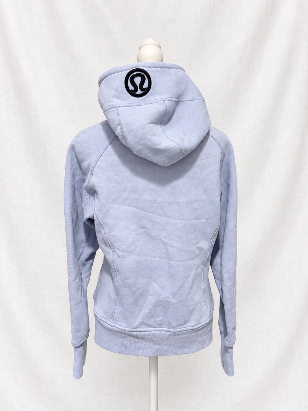 Lululemon Scuba Full Zip Hoodie Jacket Size 10 Light Lavender Blue - Picture 3 of 5